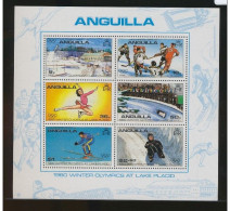 Olympische Spelen 1980 , Anguilla - Blok Postfris - Winter 1980: Lake Placid