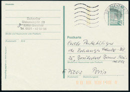 RFA - Entier Postal / Bundes Republik - Poskarte P150  Von Bielefeld 16-2-1997 Nach Paris - Cartes Postales - Oblitérées