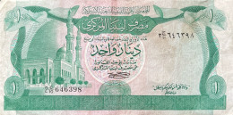 Libya 1 Dinar, P-44a (1981) - Fine - Libië