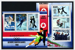 Olympische Spelen  1980 , Noord Corea  -  Blokken  Postfris - Winter 1980: Lake Placid