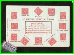 DEUX C.P.A.Le Nouveau Secret Du Timbre  (rectos Versos) - Timbres (représentations)