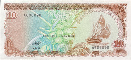 Maldives 10 Rufiyaa, P-11 (7.10.1983) - Very Fine - Maldive