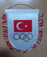 Pennant TURKEY NOC National Olympic Committee  165x230mm - Habillement, Souvenirs & Autres
