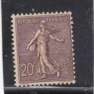 France - Année 1903 - Neuf** - N°YT 131** - Type Semeuse Ligné De Roty - 20c Brun Lilas - Ungebraucht
