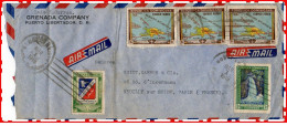 LETTRE AIR MAIL De Ciudad Trujillo Républica Dominica A Neuilly Sur Seine France1949 - Dominicaine (République)