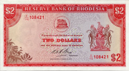 Rhodesia 2 Dollars, P-31j (4.3.1975) - UNC - Rhodésie