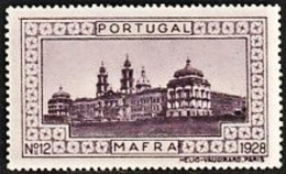 Vignette/ Vinheta, Portugal - 1928, Paisagens E Monumentos.Mafra -||- MNG, Sans Gomme - Local Post Stamps