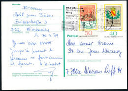 RFA - Entier Postal / Bundes Republik - Poskarte Mit Sonderwertstempel PSo5 Vn Frankfurt 30-3-1979 Nach Frankreich - Postcards - Used