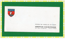 Comité De L'Ile De France De Rugby A.G.Salon Du Cercle Militaire Paris Déc.1980(recto Versos) - Rugby