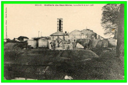 - MELLE. Distillerie Des Deux Sèvres,incendiée Le 9 Mai 1908 (recto Verso) - Melle
