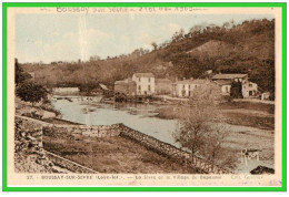 -DEUX C.P.A.Boussay Sur Sèvre .(Loire Inf.) La Sèvre Et Le Village De Bapaume (rectos Versos) - Boussay