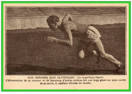 - AUX DERNIERS JEUX OLYMPIQUES -Un Magnifique Départ  (recto Verso) - Athlétisme