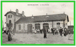 DEUX C.P.A-NEUVES-MAISONS- La Gare (Sortie Et Arrivée) (rectos Versos) - Neuves Maisons