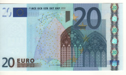 20 EURO  "H"  Slovenia     Firma Trichet     E 004 G6   /  FDS - UNC - 20 Euro