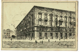 Carte Illustrée, E Berloquin - Grand Hôtel Bonne Femme - Métropole - Via Pietro Micca - Torino - Pas Circ, CP Recollée - Wirtschaften, Hotels & Restaurants