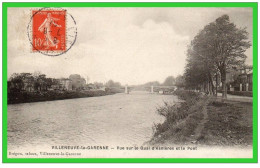 VILLENEUVE-LA-GARENNE- Vue Sur LE Quai D\'Asnieres Et LE Pont-  (recto Verso) - Villeneuve La Garenne