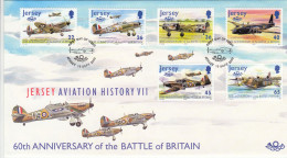 Jersey 2000 Battle Of Britain - On Official FDC - Jersey