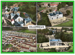 VILLEPREUX-(Seine Et-Oise)  "multi- Vues Aériennes."(recto Verso) - Villepreux
