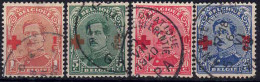 YT 150, 152, 153, 156 - 1918 Rotes Kreuz