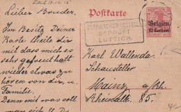 Postkarte Deutsche Besetzung Belgien - Lüttich 1917 (65707) - Occupation 1914-18