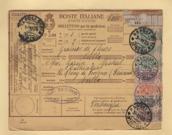 Italie - Bulletin D Expedition - Colis Postaux - Napoli - 1925 - Postal Parcels
