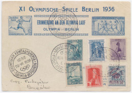 OLYMPISCHE SPIELE BERLIN 1936, Remembering RACE OLYMPIC GAMES, Deutsches Reich, GERMAN REICH Special Postmark Card Cover - Verano 1936: Berlin