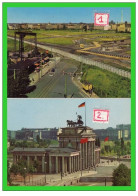 Deux Cartes-MUR De BERLIN-Potsdamer Platz/ Brandenburger-(recto Verso) - Muro Di Berlino