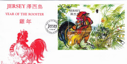 Jersey 2005 -,Year Of The Rooster- On Official FDC - Jersey