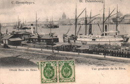 St Pétersbourg - Vue Générale De La Néva - Port - Bateau KALEVA - Russie Russia - Russie