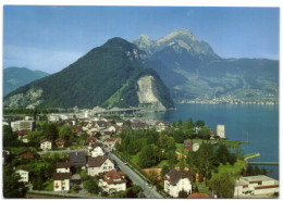 Stansstad (NW) - Am Vierwaldstättersee Mit Schnitzturm Und Pilatus - Stans