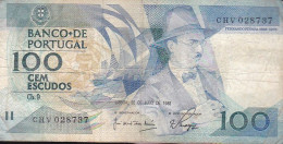 100 Escudos " Fernando Pessoa " - Portugal 1988 - Portogallo