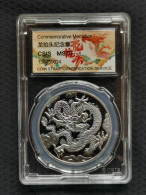 China 2024 Zodiac Dragon Year Commemorative Medal Lucky Coins Plating Silver - China