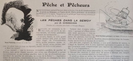 1901 LES PÊCHES DANS LA SEMOY  ( Belgique ) - PAUL VERLAINE - LA VIE AU GRAND AIR - Pesca