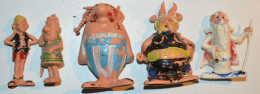 Lot De 5 Figurines Astérix Et Obélix Huilor 1967 - Astérix & Obélix