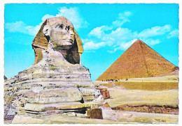 CPSM / CPM Dentelée 10.5 X 15 Egypte The Great Sphinx Of GIZA And Kheops Pyramid  Le Grand Sphinx Et La Pyramide - Sphinx