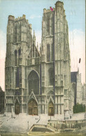 BELGIQUE - Bruxelles - Collégiale Sainte Gudule - Colorisé - Carte Postale Ancienne - Monumenti, Edifici