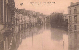 BELGIQUE - Liège - Crue De La Meuse 1925 - 1926 - Boulevard De La Sauvenière - Carte Postale Ancienne - Liege