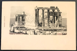 Grecia/Greece/Grèce: Intero, Stationery, Entier, Tempio Eretteo, Erechtheion Temple, Temple De L'Érechthéion - Mythologie