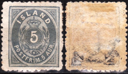 ICELAND / ISLAND 1876 Figure In Oval. 5A Perf 12 1/2, MH - Neufs