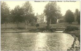 Monnaie. Chateau Du Mortier, Le Pont Rustique. - Monnaie