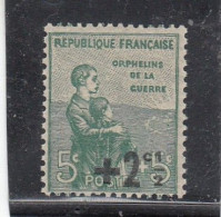 France - Année 1922 - Neuf** - N°YT 163** -  Au Profil Des Orphelins De La Guerre - Surchargés - Unused Stamps