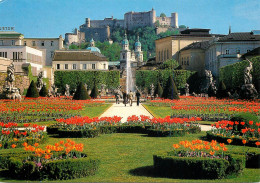 Austria Salzburg Mirabell Garden View Towards Old Town & Fortress - Salzburg Stadt