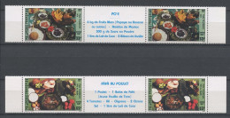 POLYNESIE 1987 N° 278A/279A ** Neufs MNH Superbes C 9 € Cuisine Plats Ingrédients Po E Fafa Poulet Restauration - Neufs