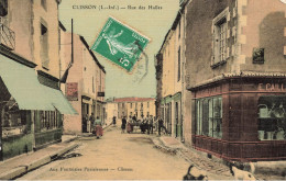 Clisson * Rue Des Halles * Commerce Magasin E. CAILLAUD * Cpa Toilée Colorisée Ancienne * Villageois - Clisson