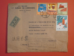 DD17  CHINA  BELLE LETTRE DEVANT .BANK INDOCHINE .ENV. 1970 A PARIS FRANCE  ++AFF. INTERESSANT++ - Lettres & Documents