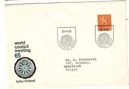 Finlande - Lettre De 1965 - Oblit Turku - - Briefe U. Dokumente