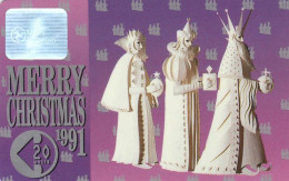 Mann Isle, Merry Christmas 1991, The Three Magi  1277/3800ex, Very Good Condition - Isla De Man