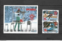 Olympische Spelen  1984 , Korea  - Zegels + Blok  Postfris - Winter 1984: Sarajevo