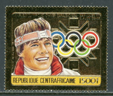 Olympische Spelen  1988 , Centraal - Afrika , Zegel Postfris - Hiver 1984: Sarajevo