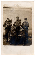 CARTE PHOTO - MILITAIRES EQUIPÉS - 1908 . - Equipo